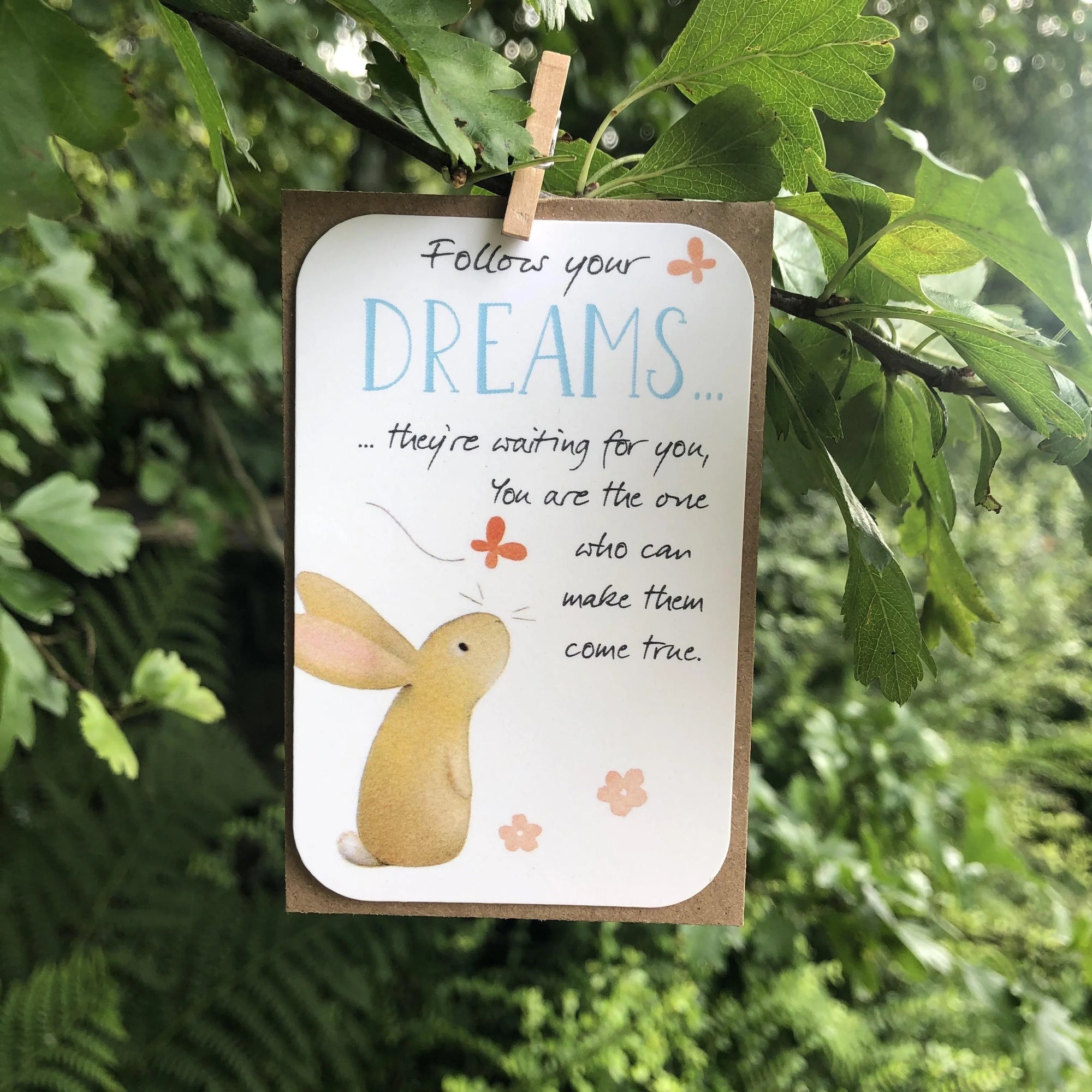 MINI KEEPSAKE - Follow Your Dreams - Blank Mini Card - Ginger Betty