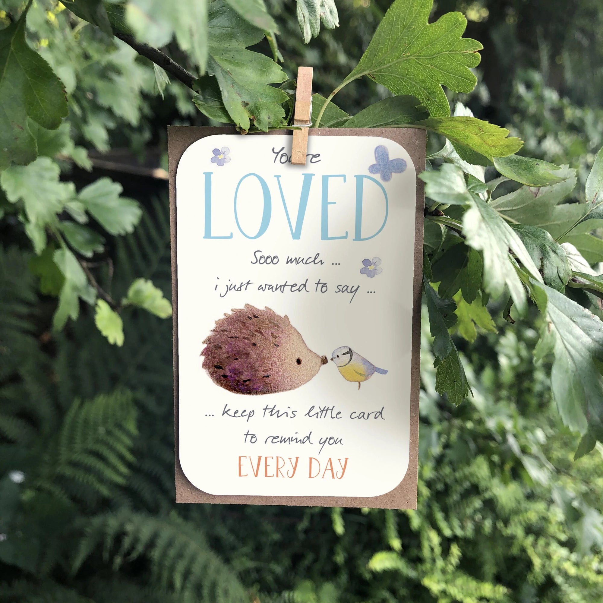 MINI KEEPSAKE - You're Loved - Blank Mini Card - Ginger Betty