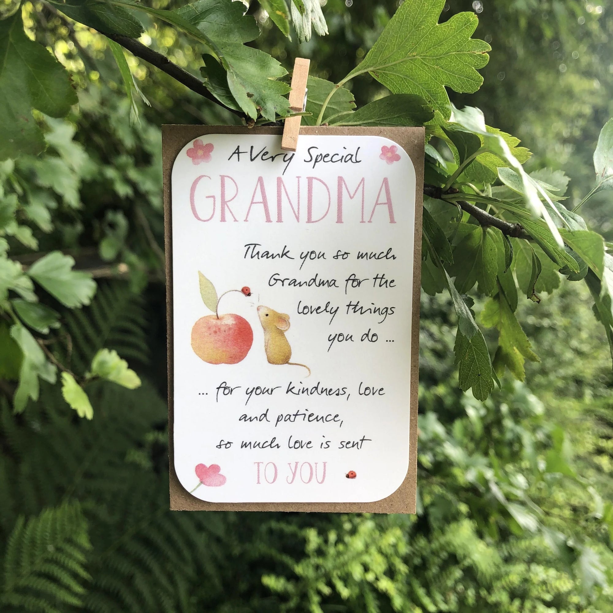 MINI KEEPSAKE - Special Grandma - Blank Mini Card - Ginger Betty