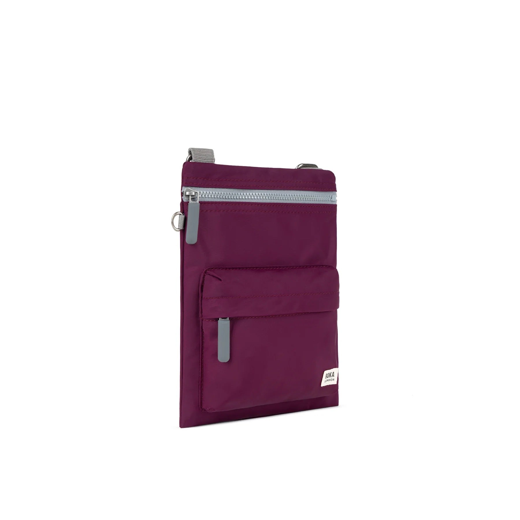 Roka CHELSEA B - MEDIUM Crossbody Bag -Recycled Nylon - Royal Burgundy