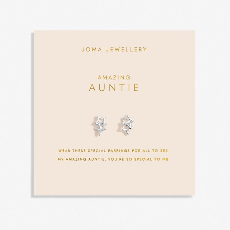Joma Jewellery - Forever Yours - Amazing Auntie Star Earrings