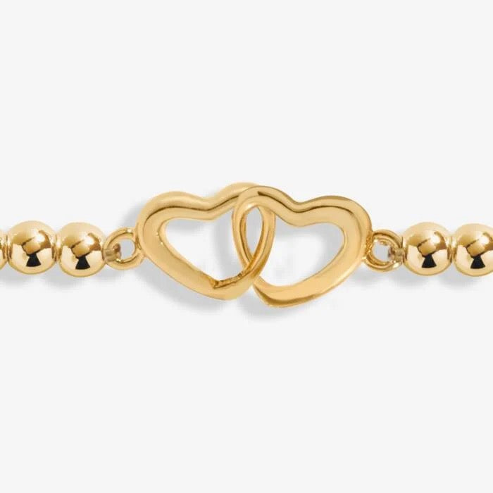 Joma Jewellery - Gold Linked Heart Stretch Anklet
