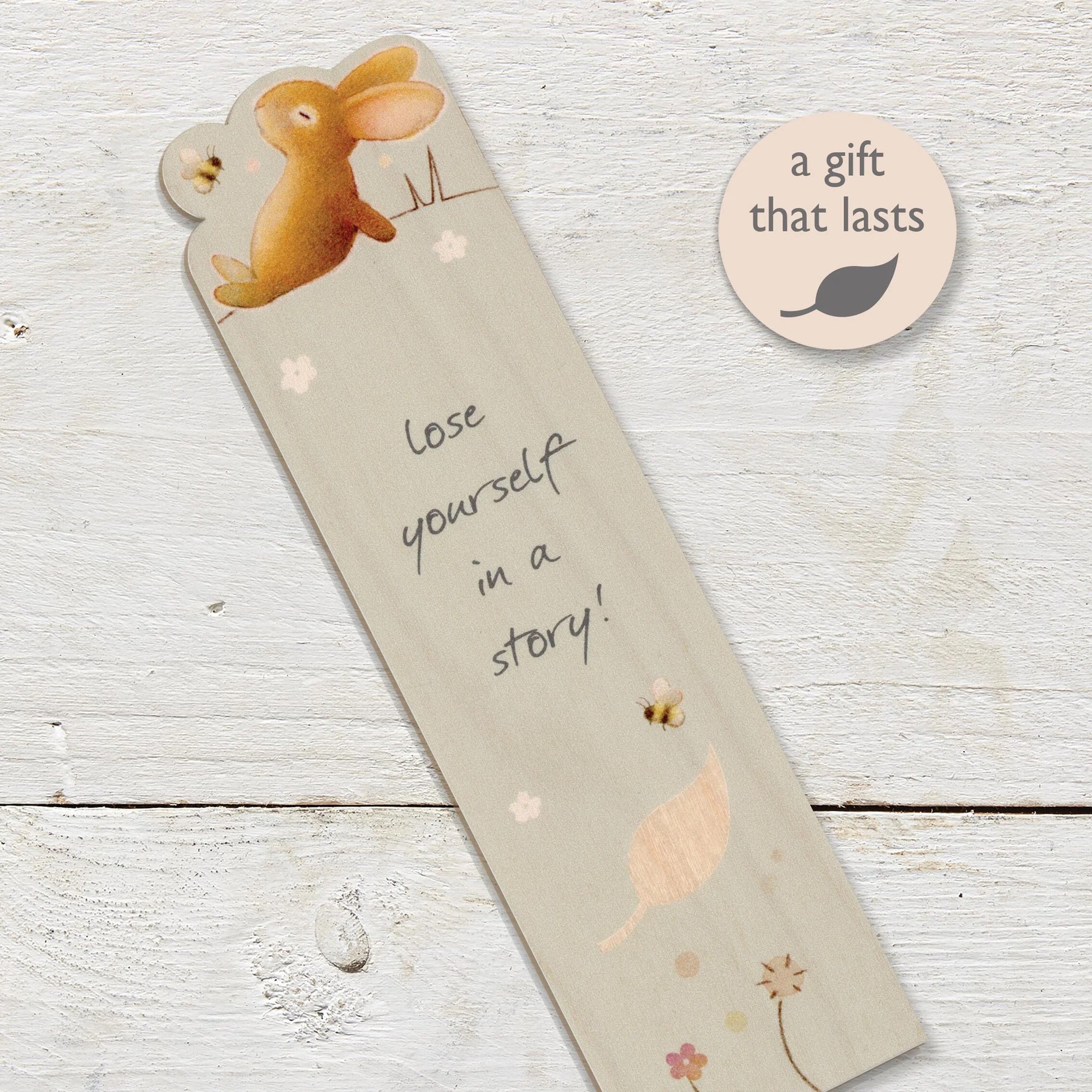 Wooden Bookmark - Lose Yourself in a Story - Ginger Betty