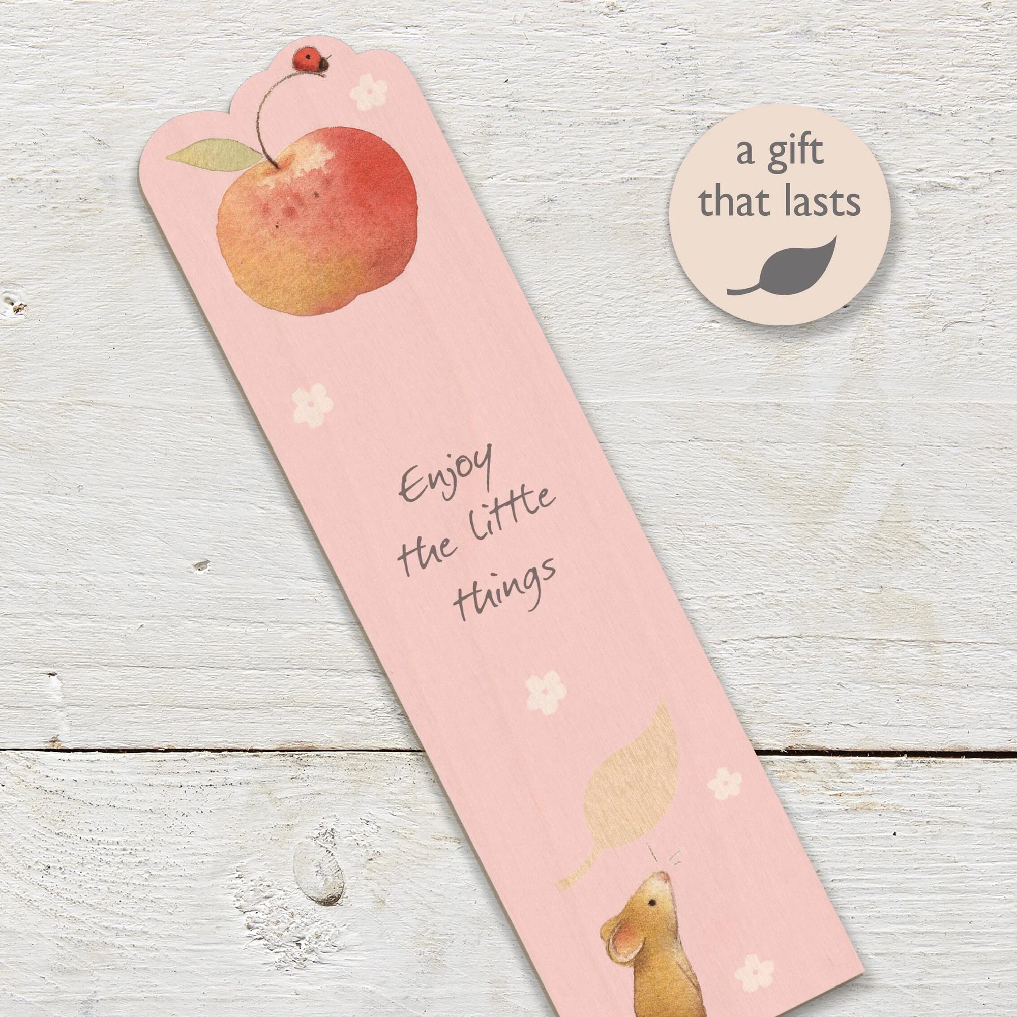Wooden Bookmark - Enjoy The Little Things - Ginger Betty