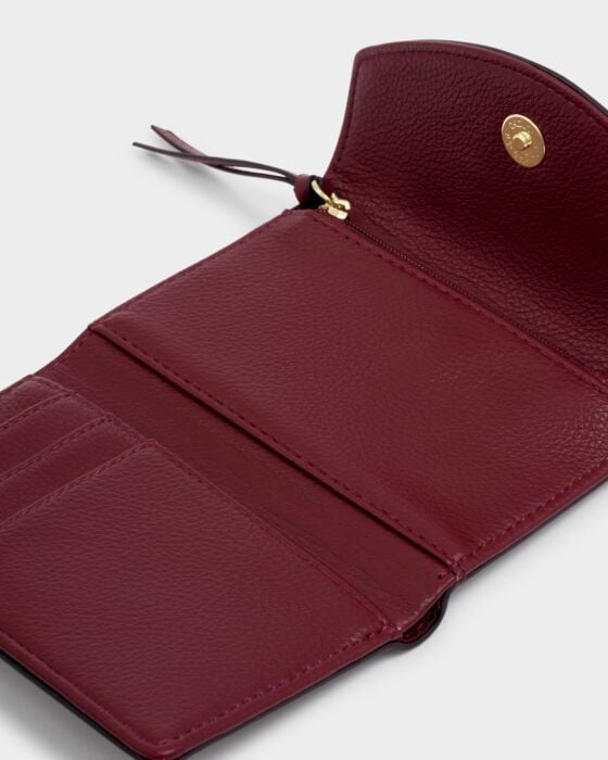 Katie Loxton Alba Compact Medium Purse - Cherry