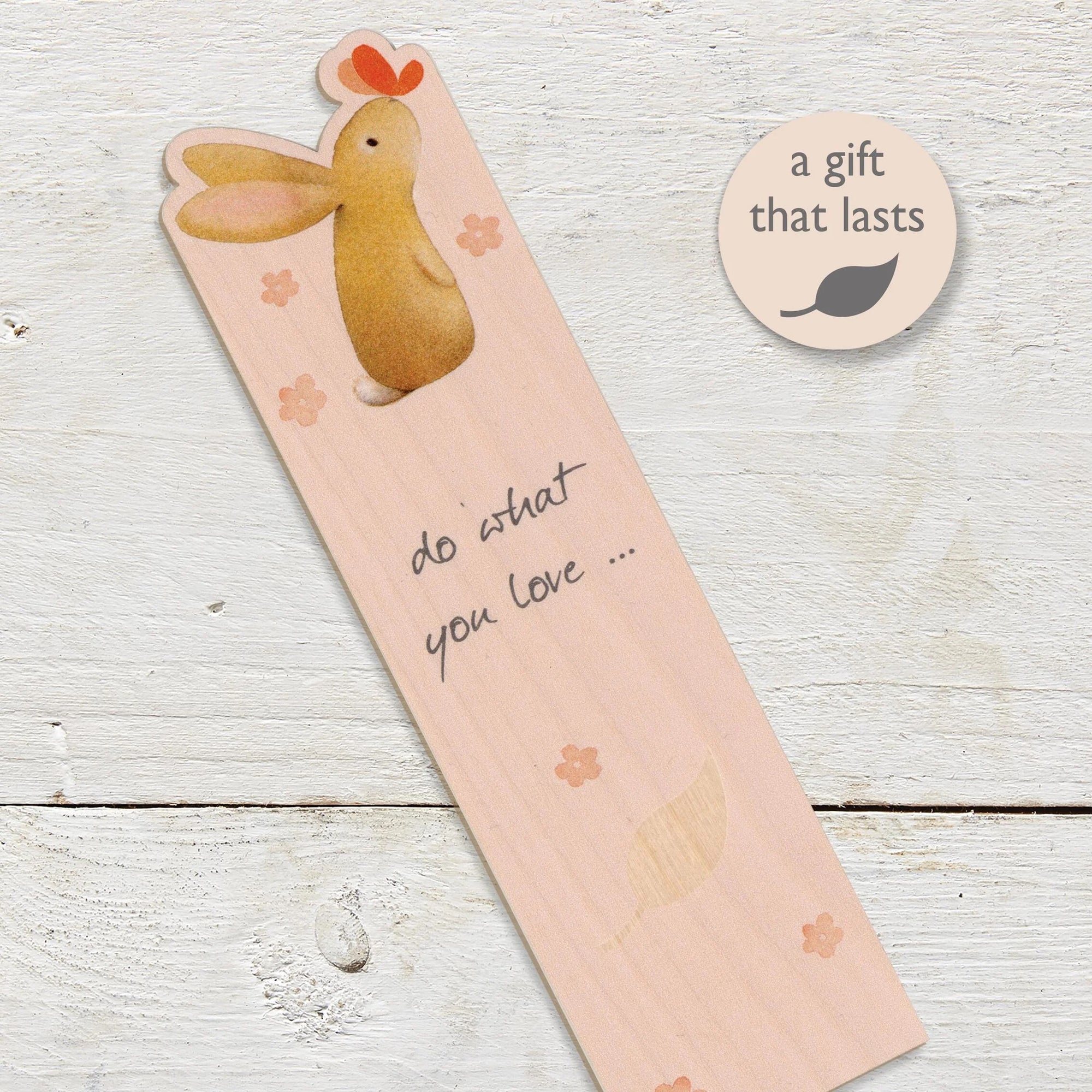 Wooden Bookmark - Do What You Love - Ginger Betty