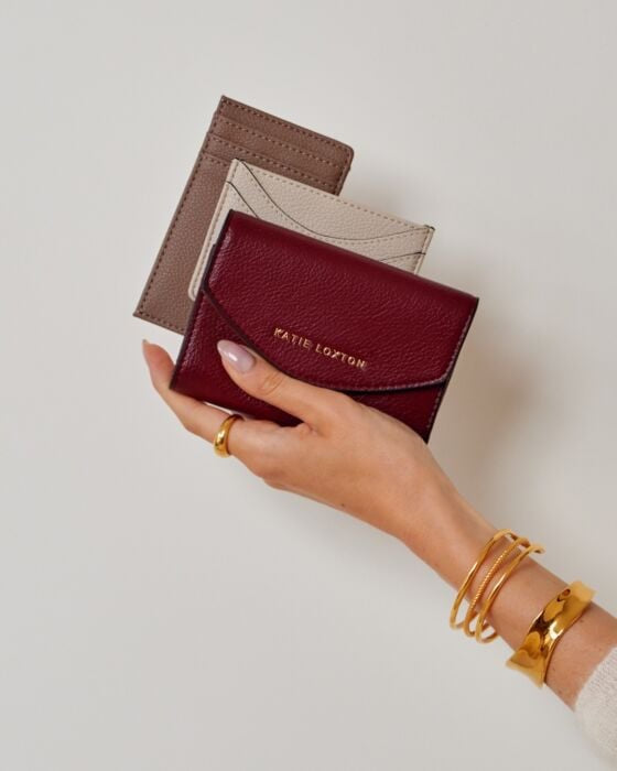 Katie Loxton Alba Compact Medium Purse - Cherry