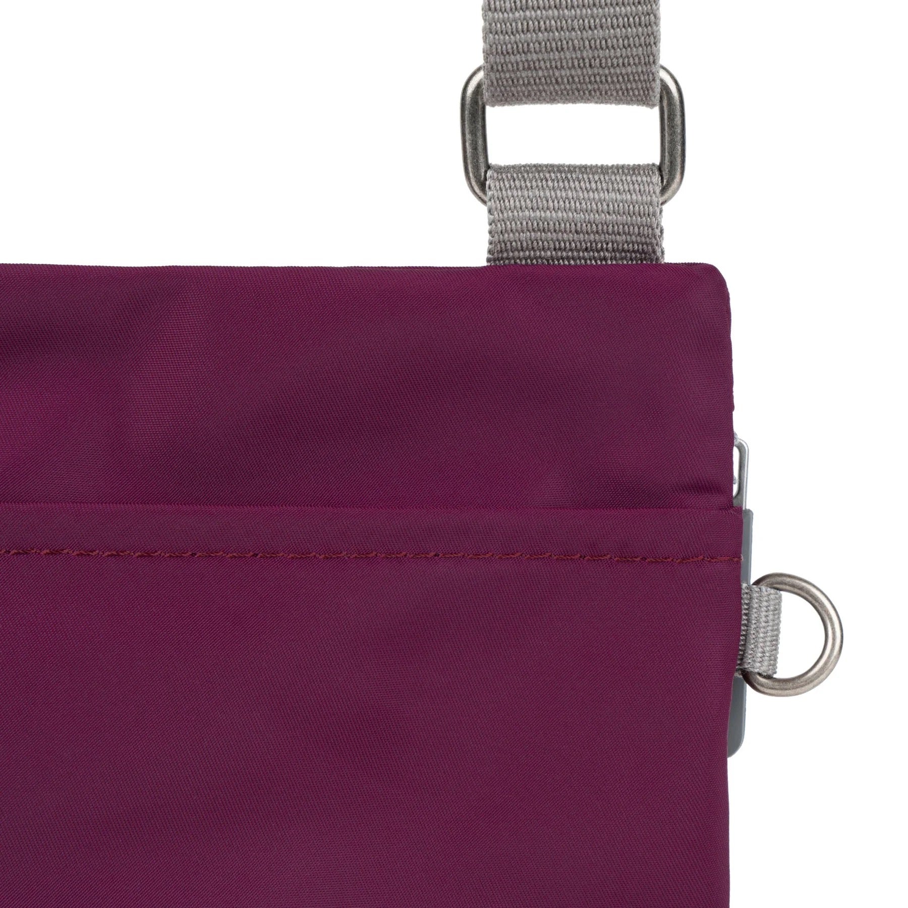 Roka CHELSEA B - MEDIUM Crossbody Bag -Recycled Nylon - Royal Burgundy