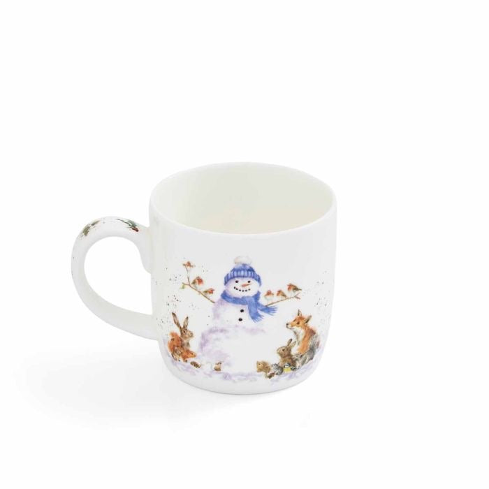 Wrendale 'Gathered all Around' Snowman & Woodland Friends Medium Mug