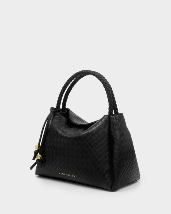 Katie Loxton Nova Woven Small Grab Bag - Black