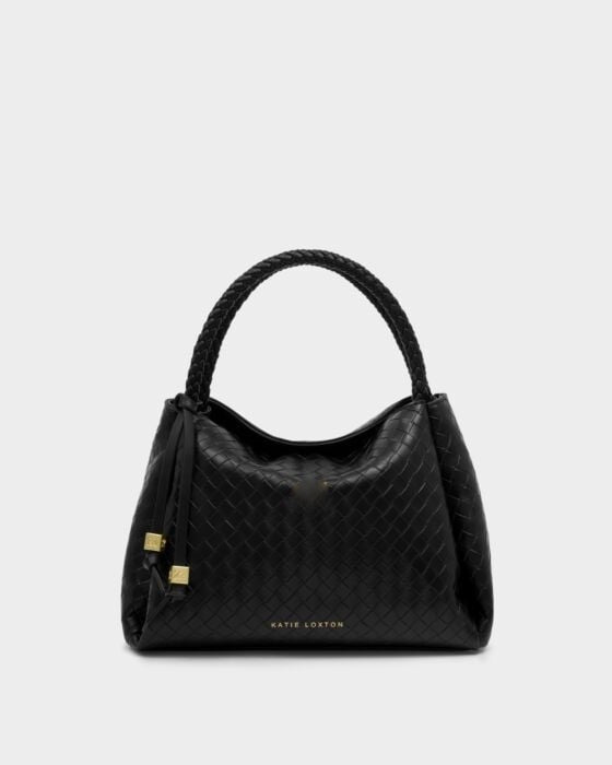 Katie Loxton Nova Woven Small Grab Bag - Black