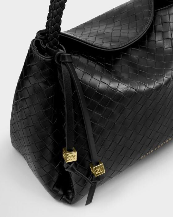 Katie Loxton Nova Woven Small Grab Bag - Black