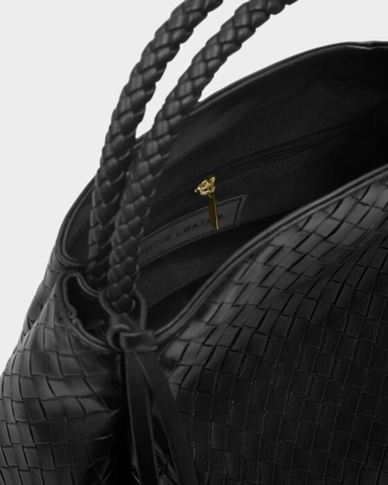 Katie Loxton Nova Woven Small Grab Bag - Black