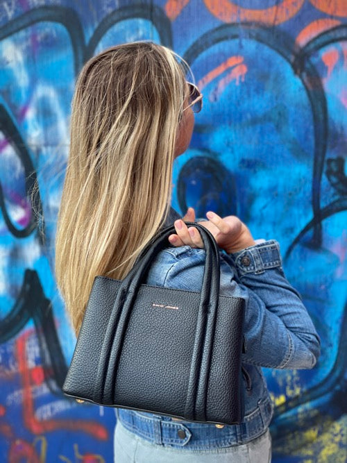 David Jones Small Tote Bag - Black (7059-1)