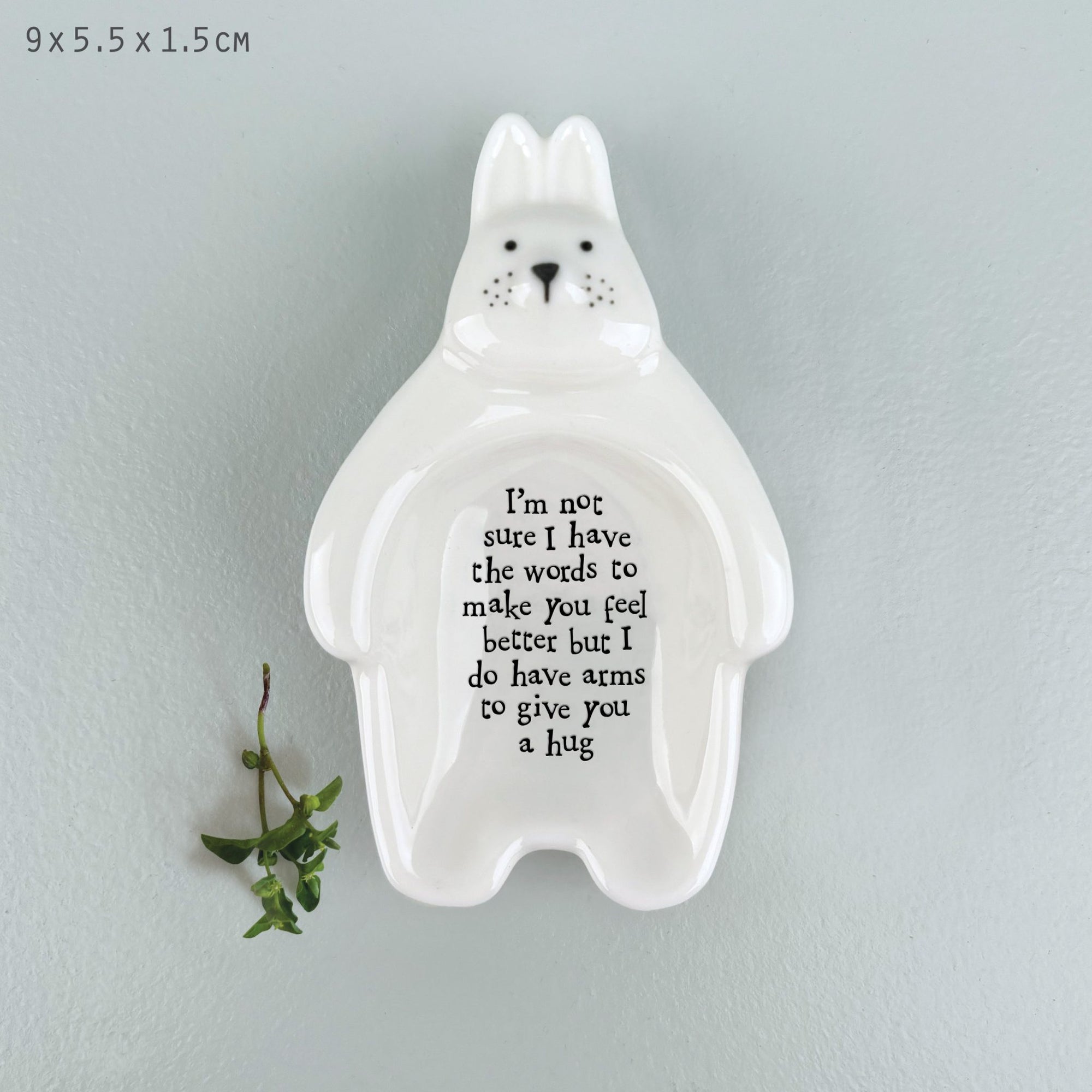 East of India Flat Dish Rabbit - Not Sure I Have the Words