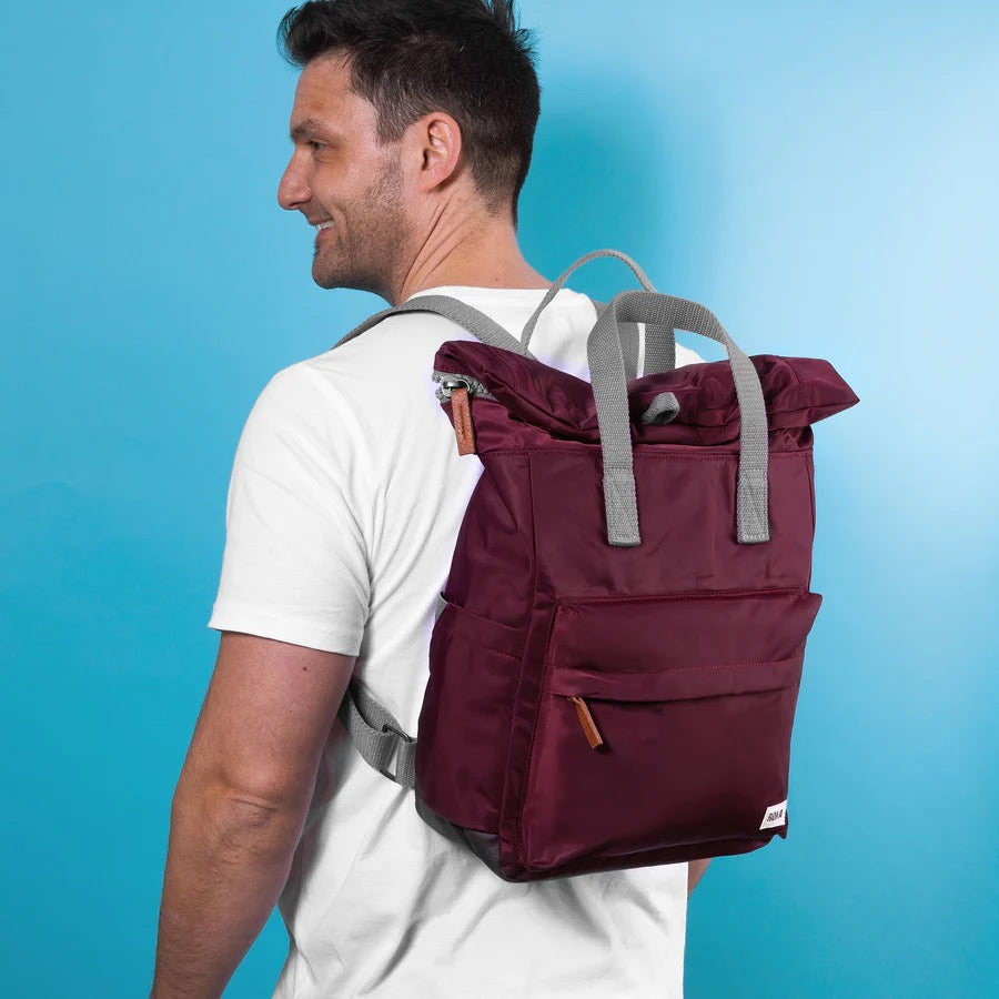 Roka Canfield B Medium Backpack - Recycled Nylon - Airforce Blue