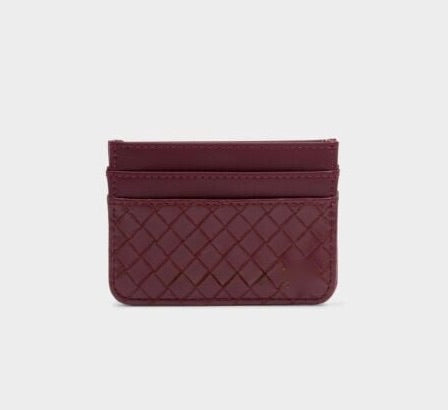 Katie Loxton Nova Woven Card Holder - Cherry