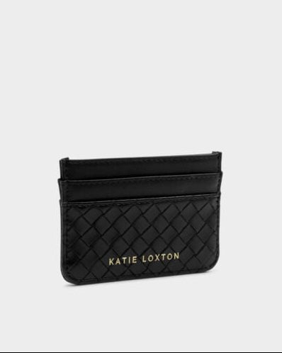 Katie Loxton Nova Woven Card Holder - Black