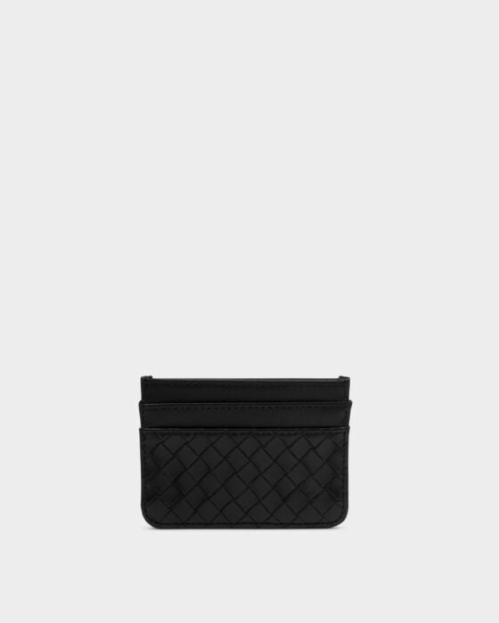 Katie Loxton Nova Woven Card Holder - Black