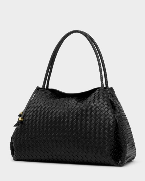 Katie Loxton Nova Woven Large Shoulder Bag - Black