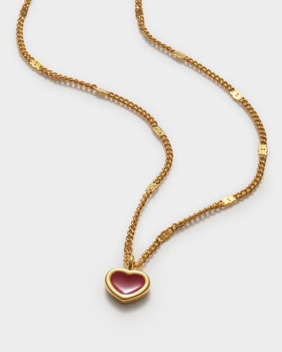 Katie Loxton Waterproof Jewellery - Rouge Heart - Gold Dainty Chain Necklace