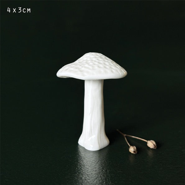 East of India Small Porcelain Mushroom Parasol Decoration
