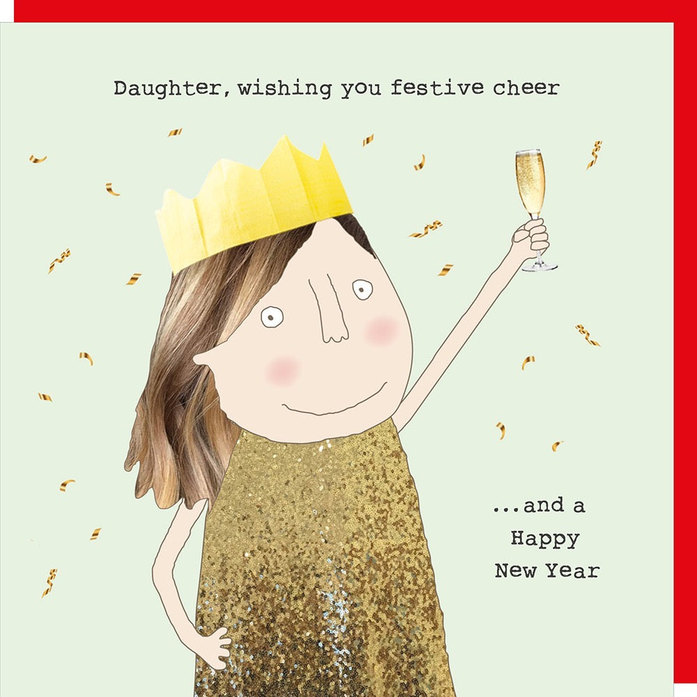 Rosie Made A Thing - Daughter Cheer - Blank Christmas Card