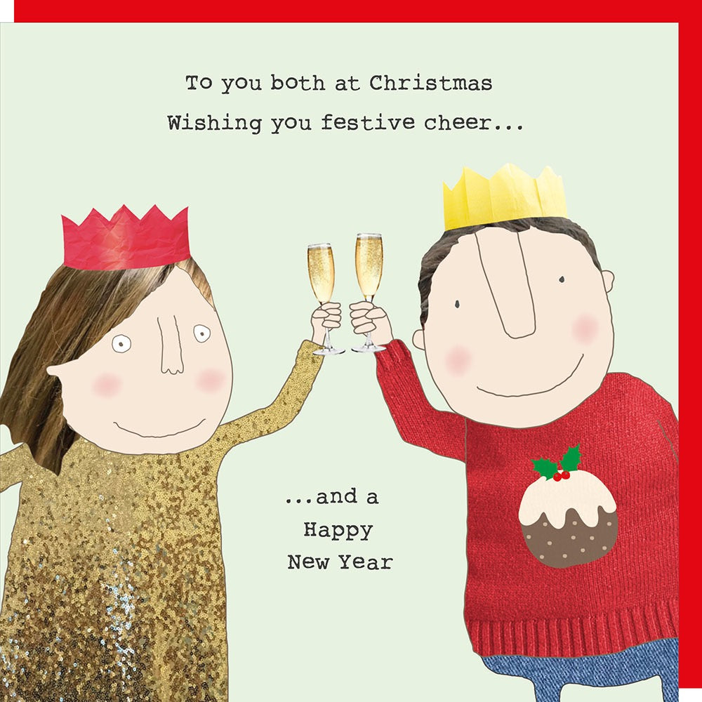 Rosie Made A Thing - Both Cheer - Blank Christmas Card