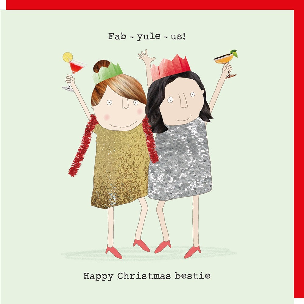 Rosie Made A Thing - Bestie Fab - Blank Christmas Card