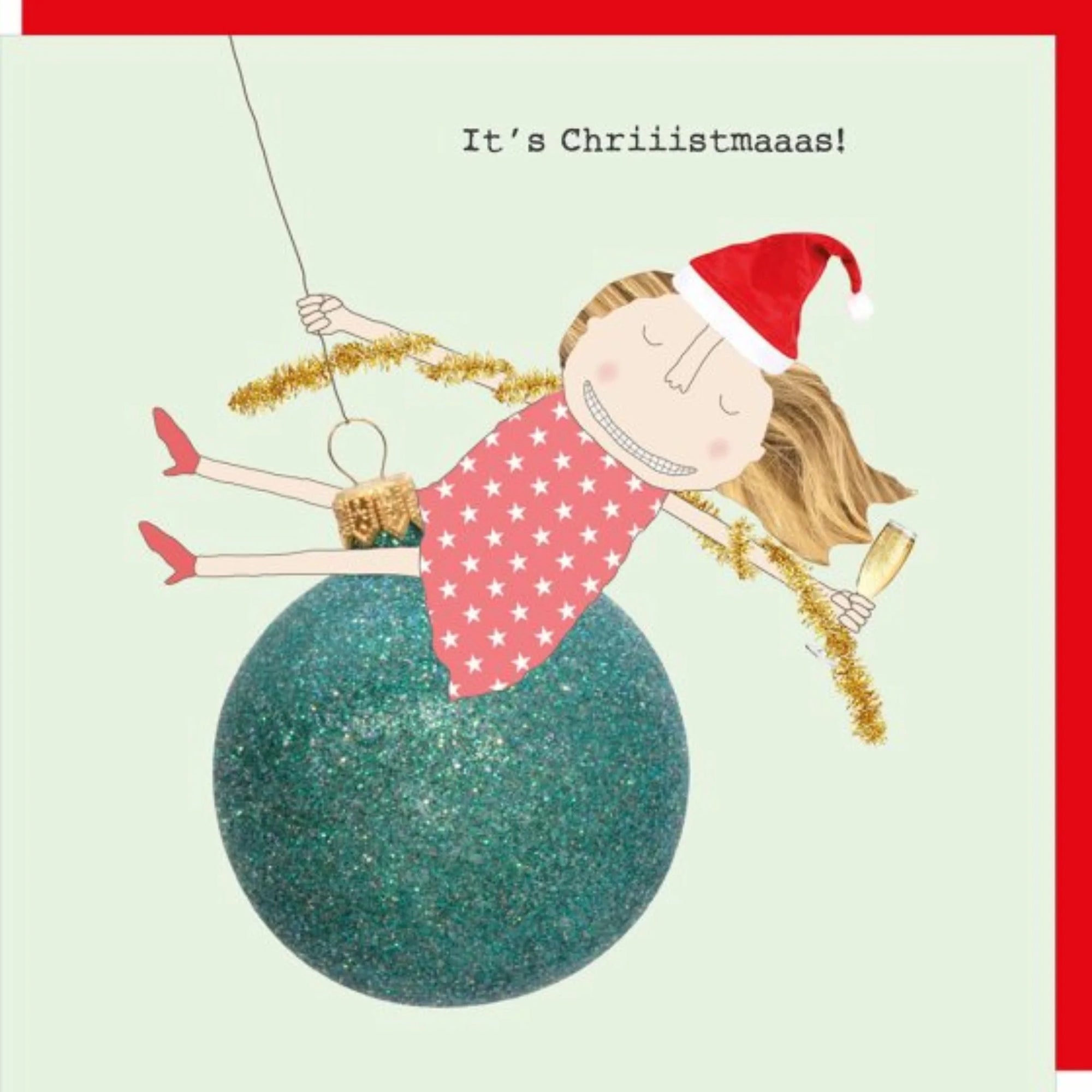 Rosie Made A Thing - It's Chriiistmaaas - Blank Christmas Card