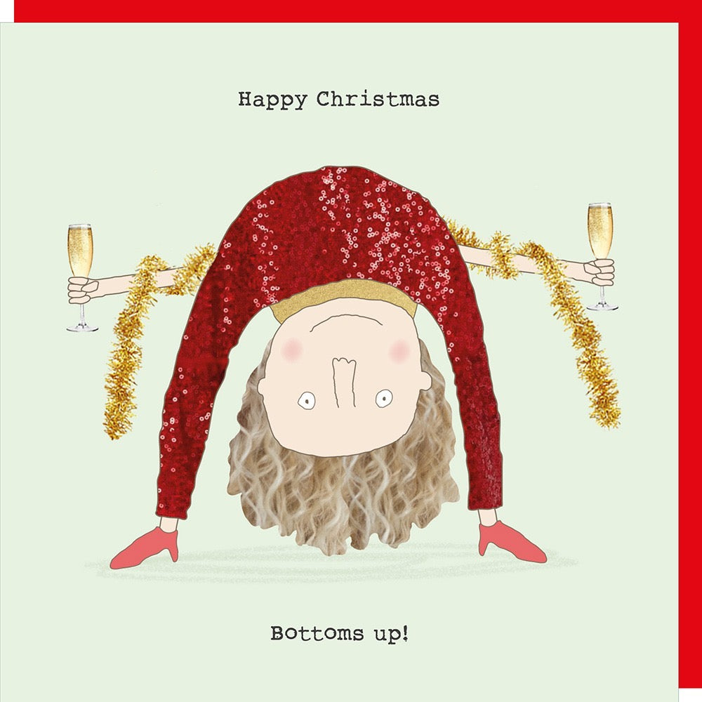 Rosie Made A Thing - Bottoms Up - Blank Christmas Card