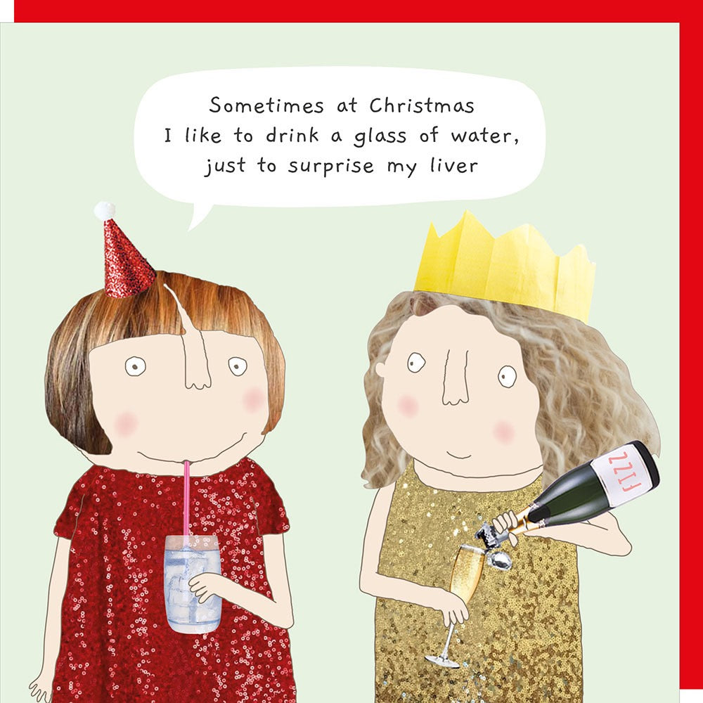 Rosie Made A Thing - Surprise Liver - Blank Christmas Card