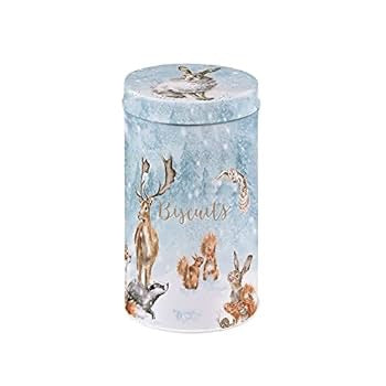'Winter Wonderland' Small Biscuit Tin with Honey & Oat Biscuits - Wrendale Designs