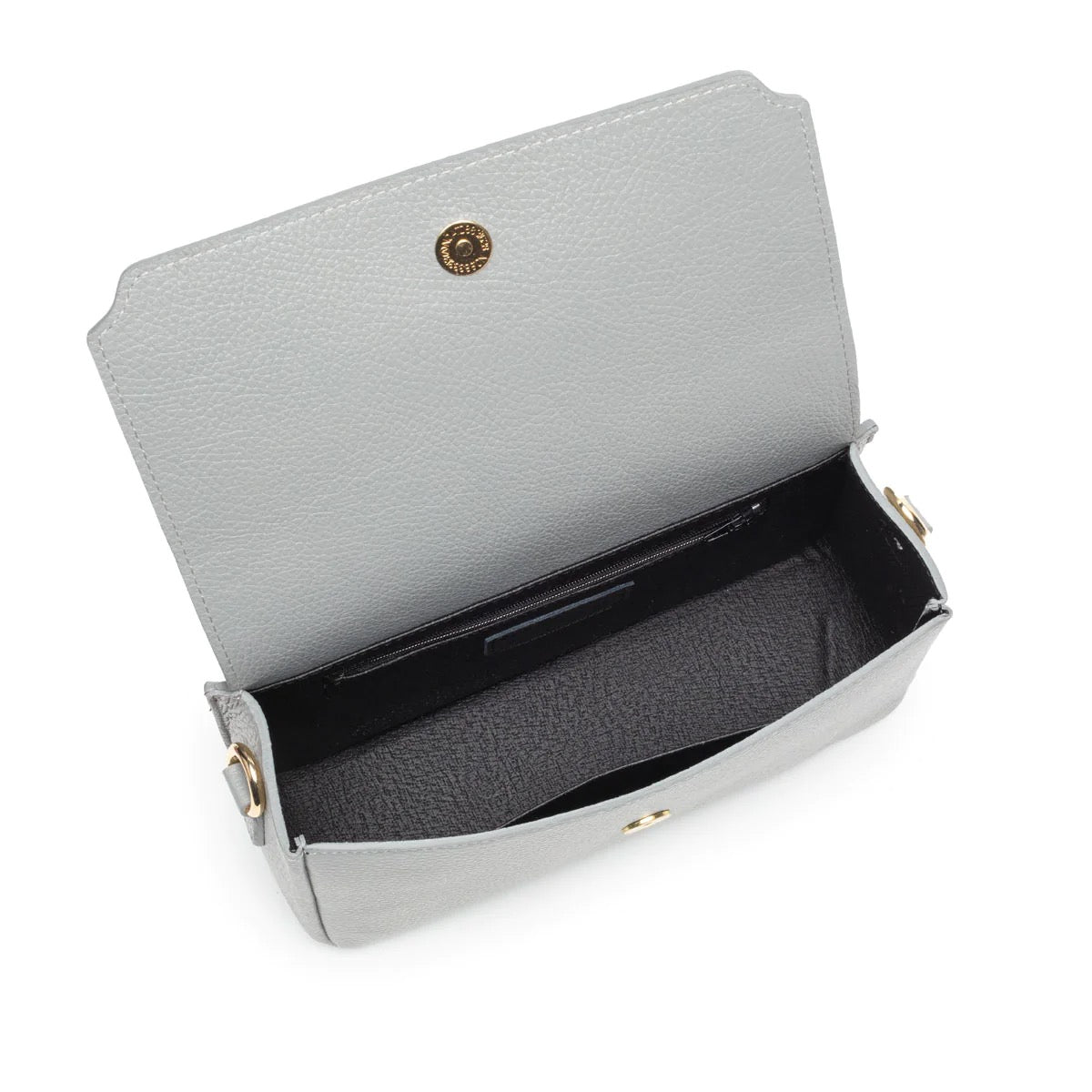 Elie Beaumont Fold Crossbody Bag - Light Grey