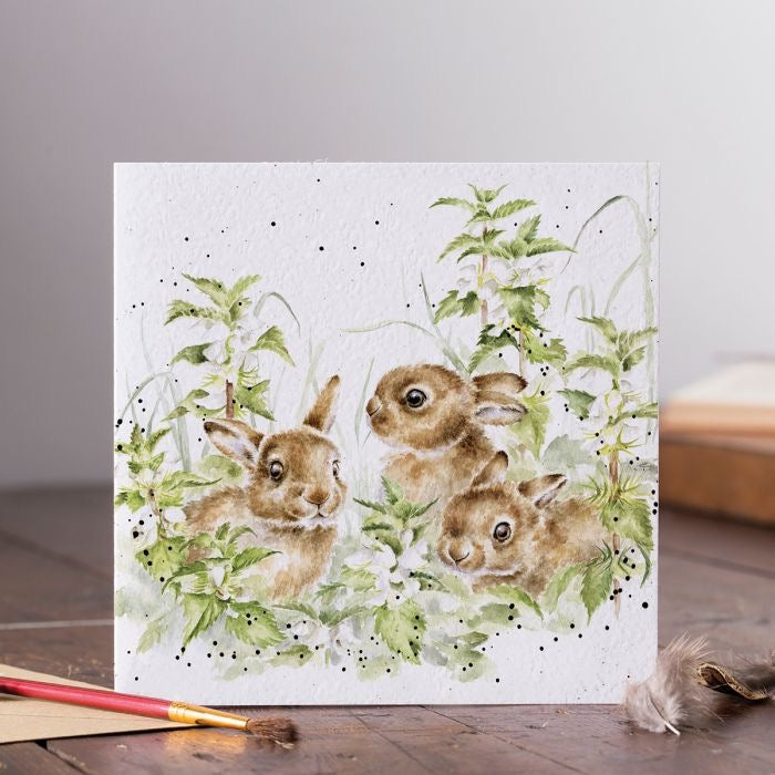Spring Hares - Blank Card - Wrendale Designs