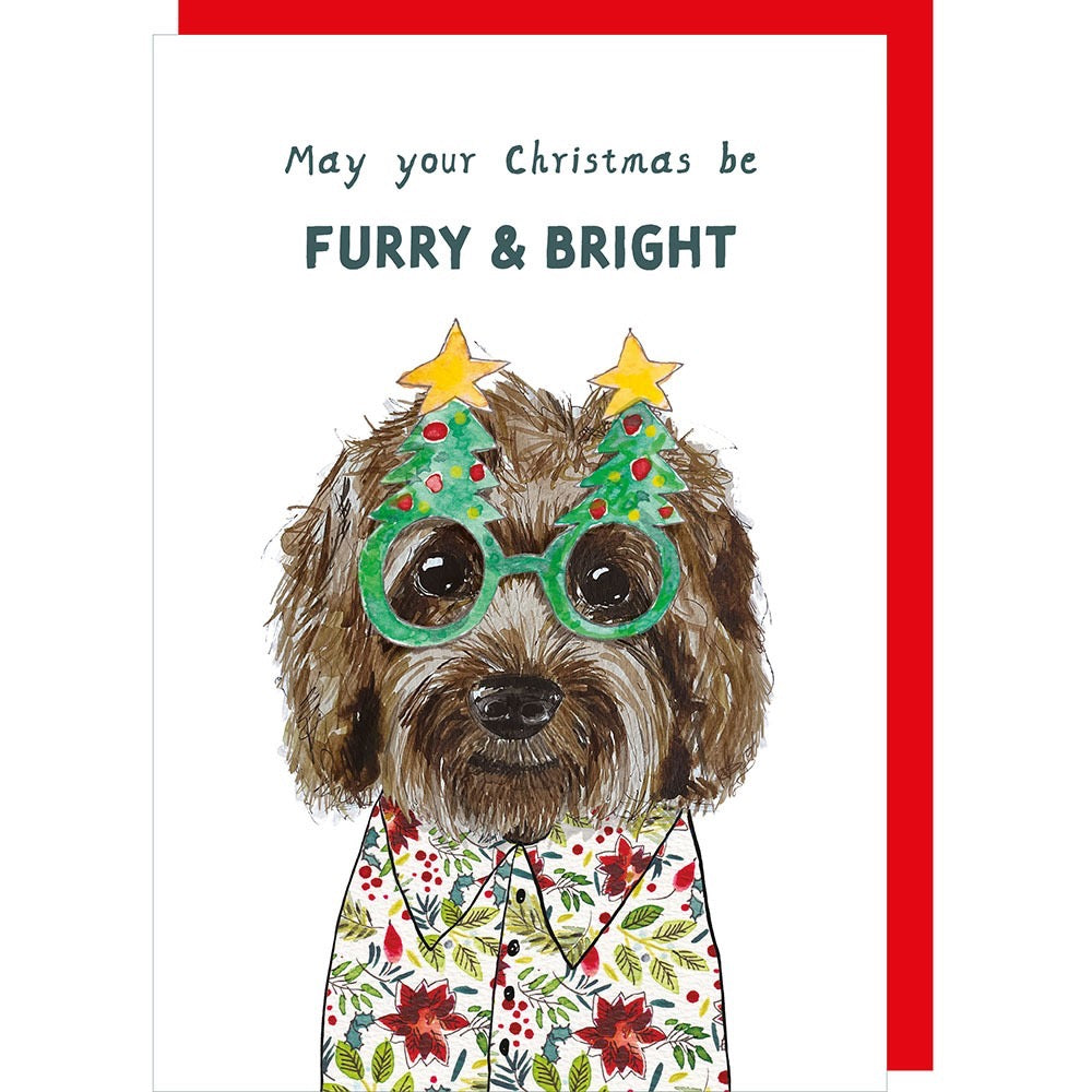 Rosie Made A Thing - Furry & Bright (Dog) - Christmas Card