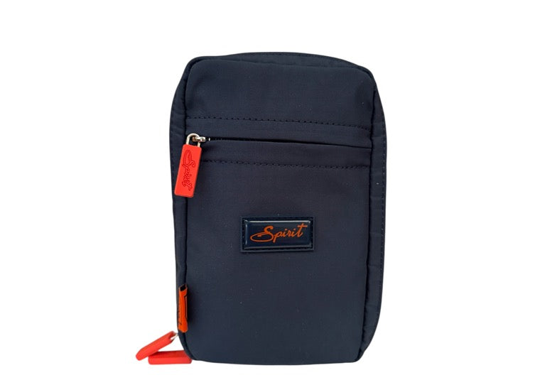 Spirit - Ashton Eco Lightweight Phone Crossbody Handbag - Midnight Blue/Orange