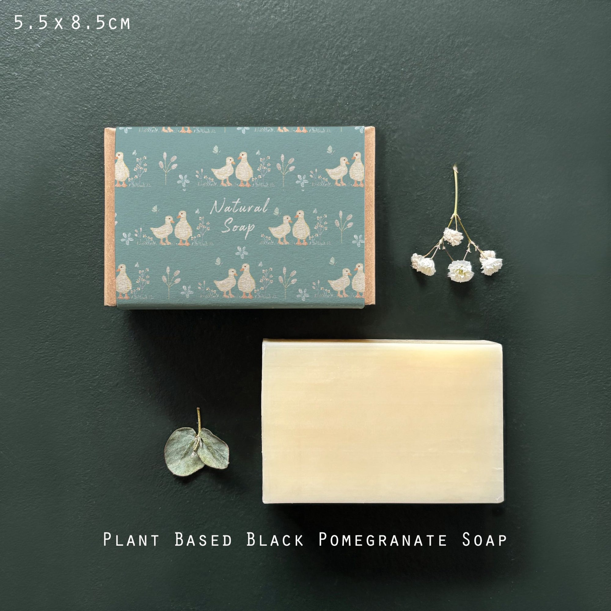 East of India Boxed Soap - Meadow Friends - Ducklings - Black Pomegranate
