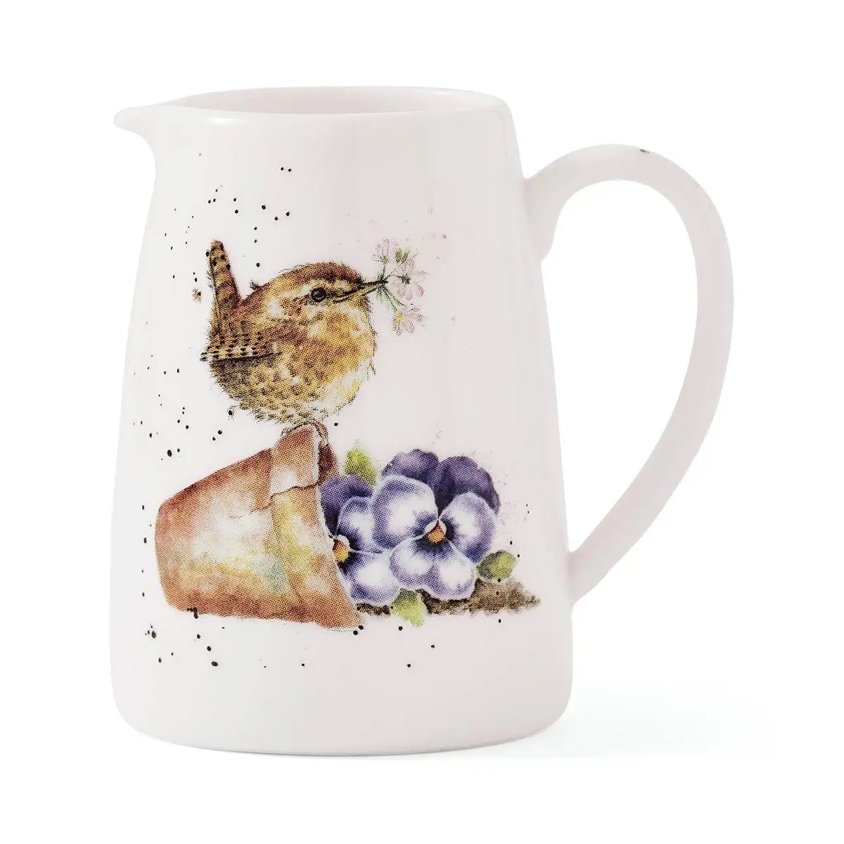 'Pottering About" Wren Tiny Posy Jug - Wrendale Designs