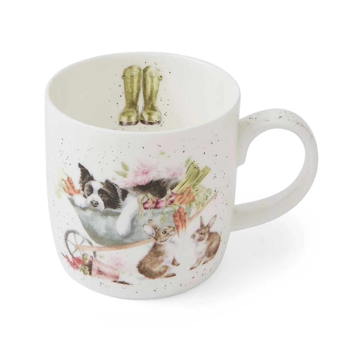 Wrendale 'Sleeping on the Job' Dog & Cat Medium Mug