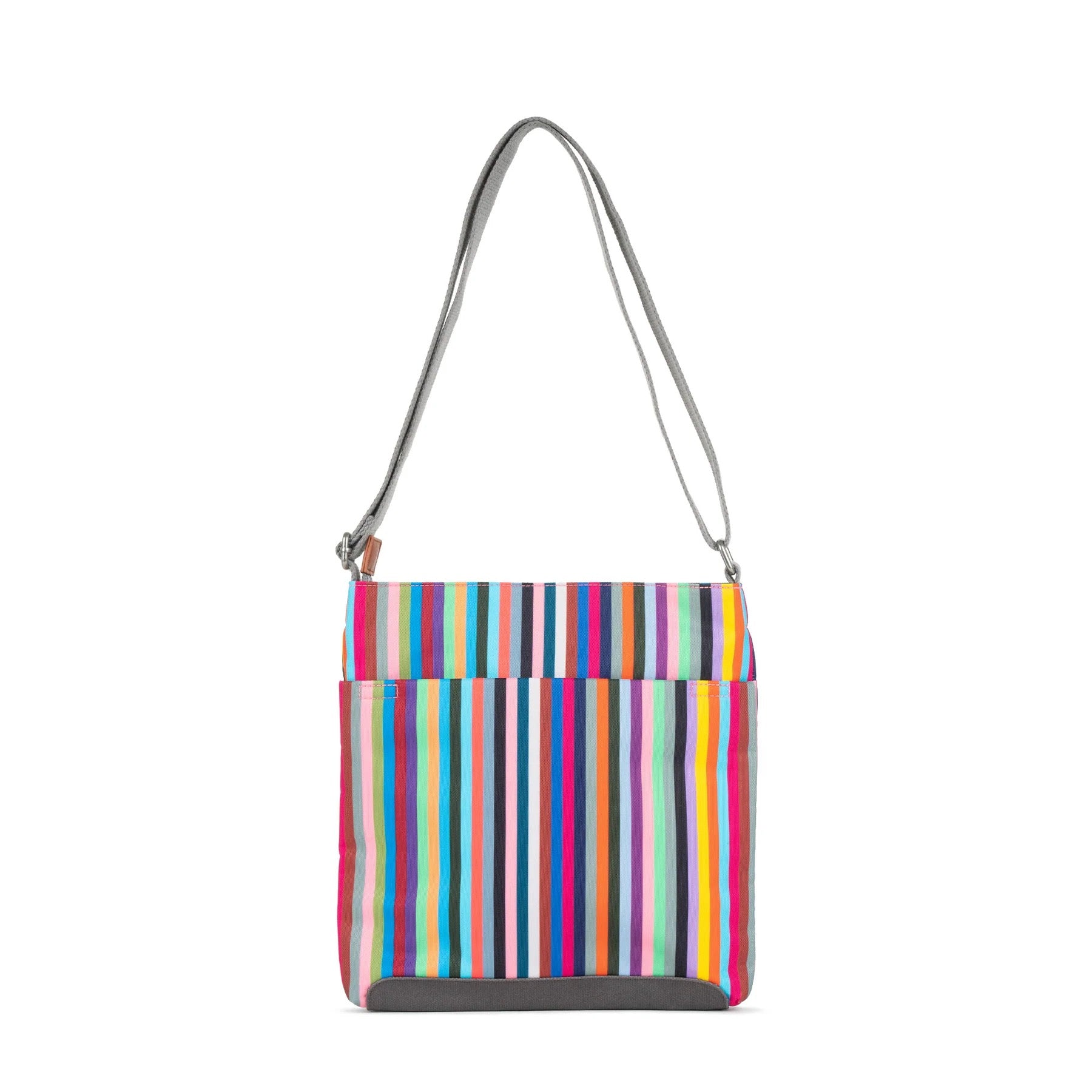 Roka Kennington B Medium Crossbody Bag -Sustainable Nylon - Multi Stripe