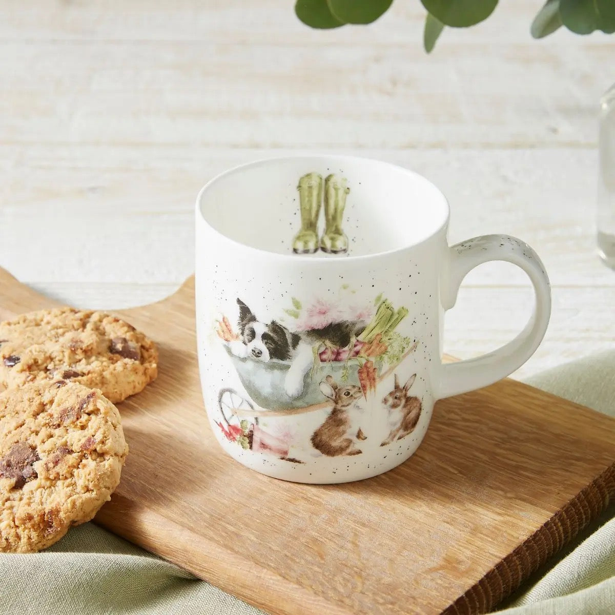 Wrendale 'Sleeping on the Job' Dog & Cat Medium Mug