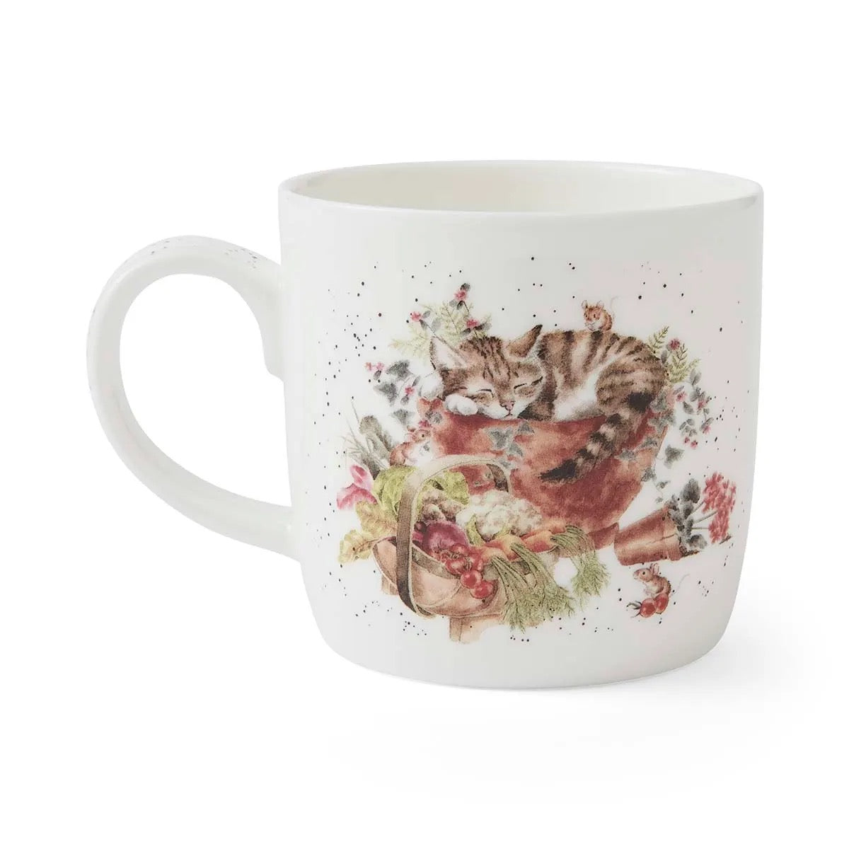 Wrendale 'Sleeping on the Job' Dog & Cat Medium Mug