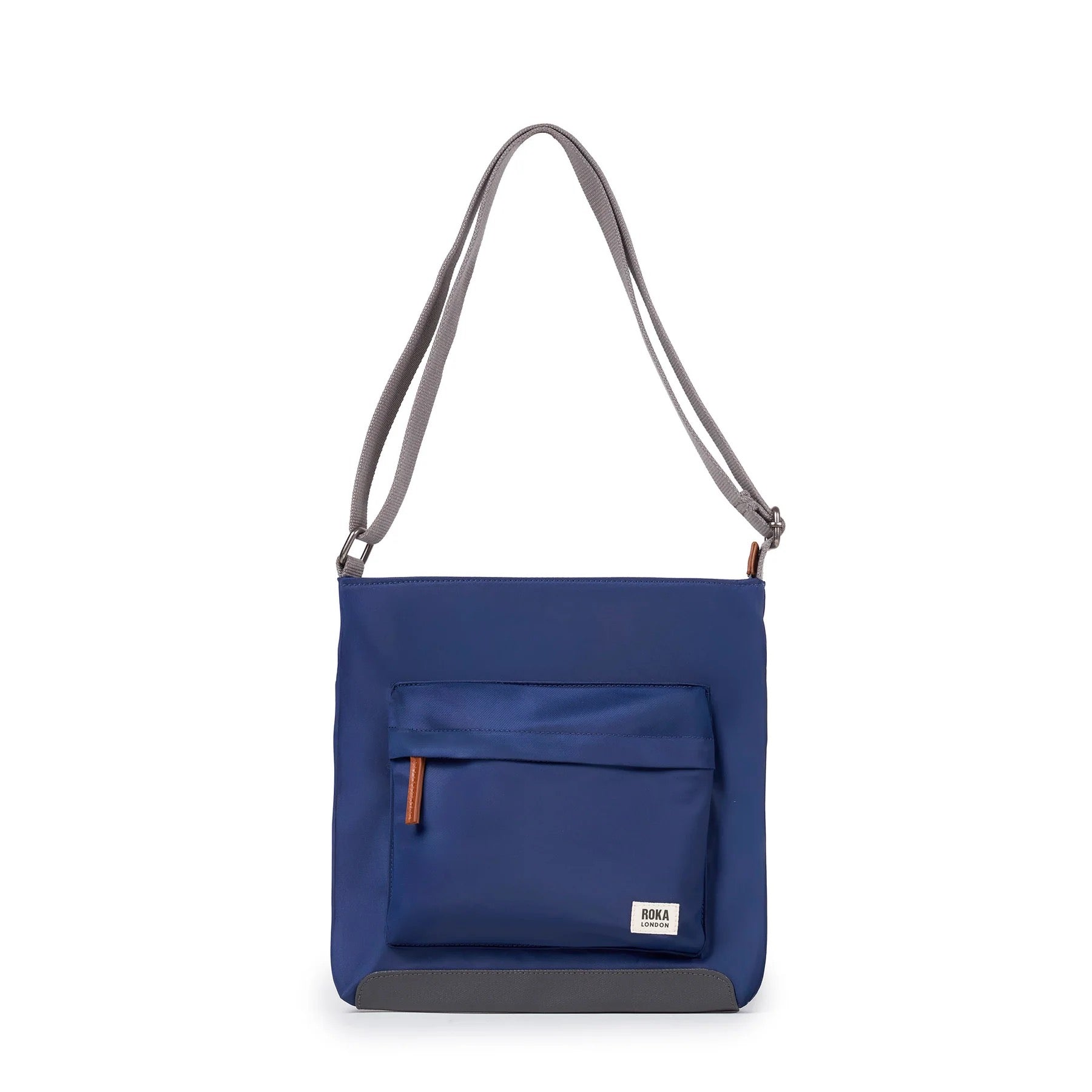 Roka Kennington B Medium Crossbody Bag -Sustainable Nylon - Crisp Blue