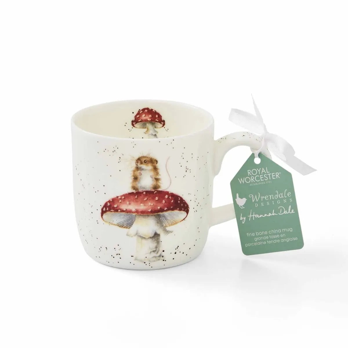 Wrendale 'He's a Fun-Gi' Mouse & Toadstool Medium Mug
