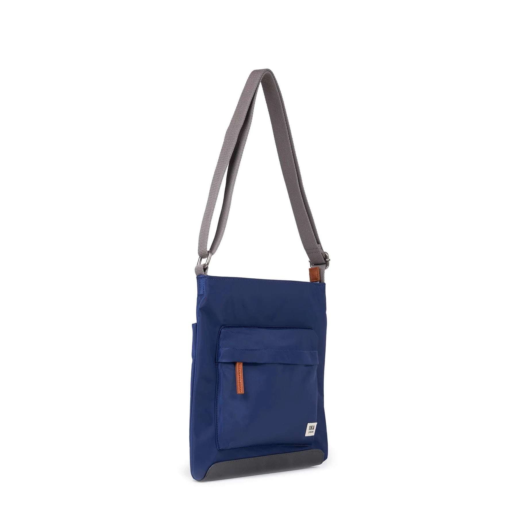 Roka Kennington B Medium Crossbody Bag -Sustainable Nylon - Crisp Blue