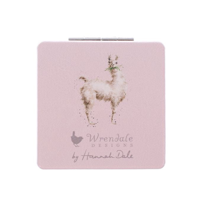 'Because I'm Worth It' Llama Compact Mirror - Wrendale Designs