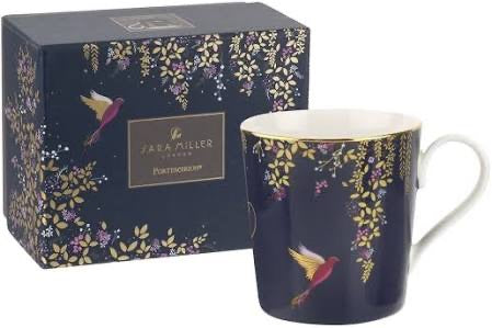 Sara Miller London Chelsea Boxed Mug - Navy Blue