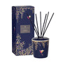 NEW Sara Miller Ceramic Boxed Reed Diffuser - Navy Hummingbird - Amber, Orchid & Lotus Blossom