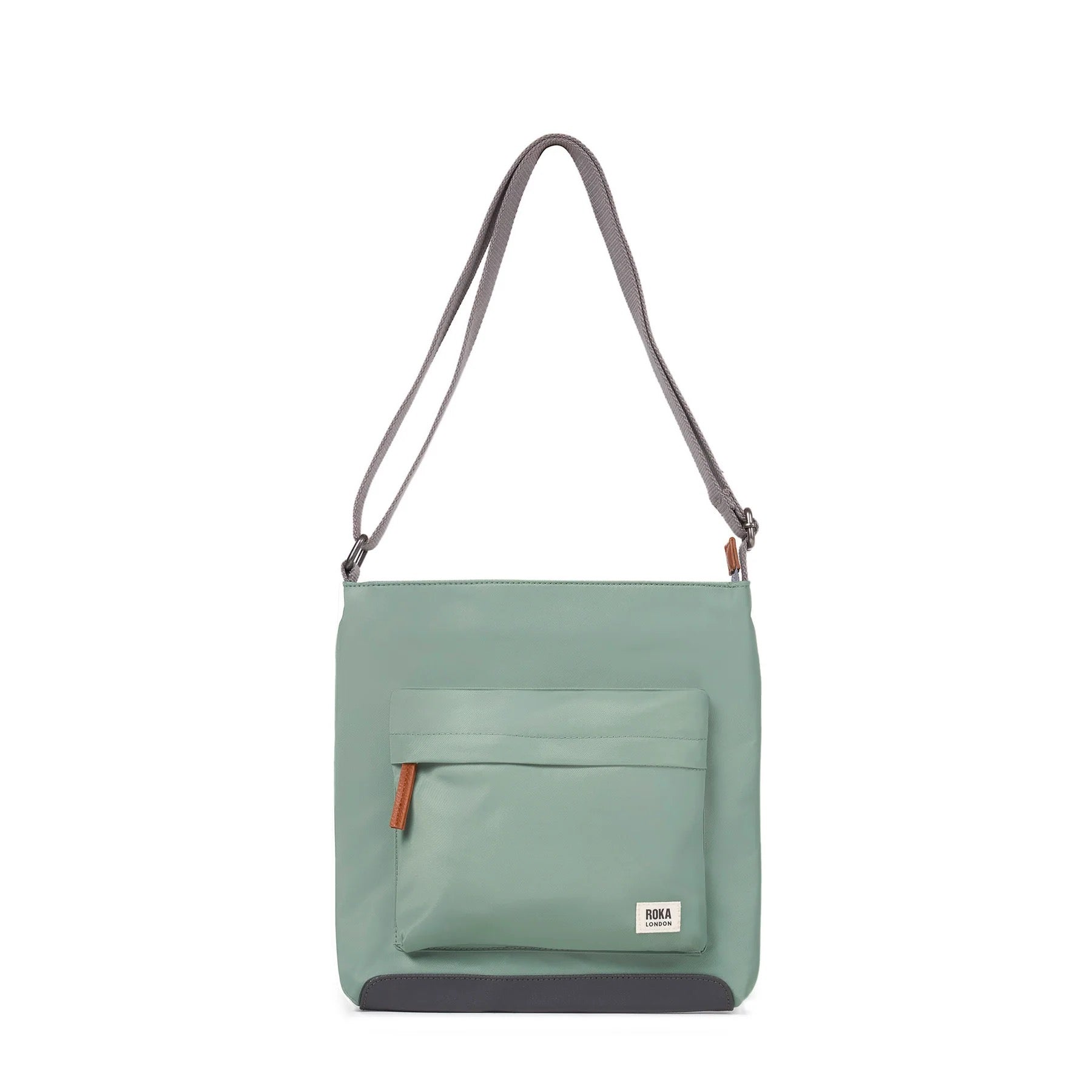 Roka Kennington B Medium Crossbody Bag -Sustainable Nylon - Frost